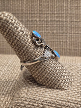 Load image into Gallery viewer, BLUE OPAL BYPASS RING - NAVAJO- ETTA BELIN
