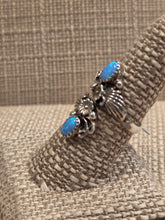 Load image into Gallery viewer, BLUE OPAL BYPASS RING - NAVAJO- ETTA BELIN
