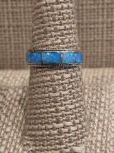 Load image into Gallery viewer, BLUE OPAL INLAY BAND - SIZE 8- 9- 10 - ZENIE KYLESTEWA
