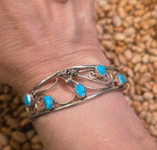 Load image into Gallery viewer, TURQUOISE CUFF STYLE BRACELET- MAX CALADITTO
