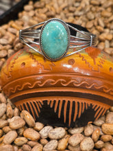 Load image into Gallery viewer, GREEN TURQUOISE CUFF STYLE BRACELET- PATRICK YAZZIE
