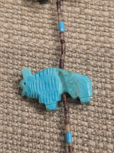 Load image into Gallery viewer, BUFFALO MULTI STONE FETISH NECKLACE- NAVAJO
