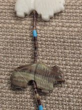Load image into Gallery viewer, BUFFALO MULTI STONE FETISH NECKLACE- NAVAJO
