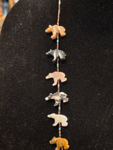 Load image into Gallery viewer, HANDCARVED FETISH BEAR NECKLACE - ZUNI
