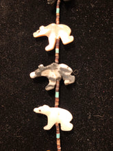 Load image into Gallery viewer, HANDCARVED FETISH BEAR NECKLACE - ZUNI
