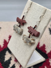 Load image into Gallery viewer, WOLF FETISH EARRINGS - ZUNI

