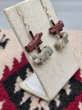 Load image into Gallery viewer, WOLF FETISH EARRINGS - ZUNI
