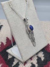 Load image into Gallery viewer, LAPIS FEATHER NECKLACE- DELBERT DELGARITO
