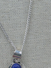 Load image into Gallery viewer, LAPIS FEATHER NECKLACE- DELBERT DELGARITO
