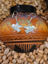 Load image into Gallery viewer, STERLING SILVER OVERLAY HUMMINGBIRD EARRINGS- HOPI- DANIELLE WADSWORTH
