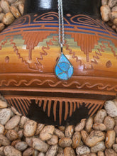 Load image into Gallery viewer, BLUE OPAL INLAY TEARDROP PENDANT- ZUNI - DERRICK &amp; LORELEI CHAVEZ
