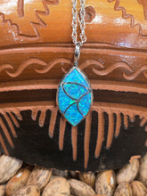 Load image into Gallery viewer, BLUE OPAL PENDANT  - ZUNI - DERRICK &amp; LORELEI CHAVEZ
