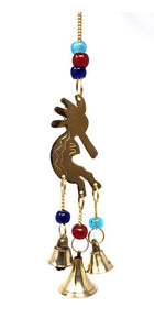 KOKOPELLI WIND CHIME - BRASS 9"