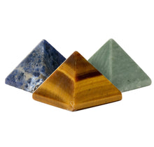 Load image into Gallery viewer, STONE PYRAMIDS- 1&quot; X 1&quot; - 25MM - 13 Varieties
