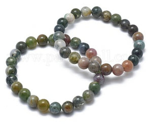 ENERGY BEADS  - 8 MM - INDIAN AGATE