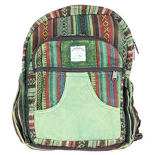 Load image into Gallery viewer, GREEN TONES HEMP BACKPACK
