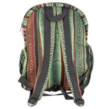 Load image into Gallery viewer, GREEN TONES HEMP BACKPACK
