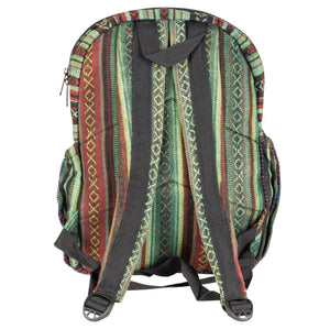 GREEN TONES HEMP BACKPACK