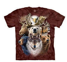 Load image into Gallery viewer, NORTHERN WILDLIFE COLLAGE - ADULT T-SHIRT
