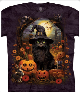 CAT WITCH - ADULT T SHIRT