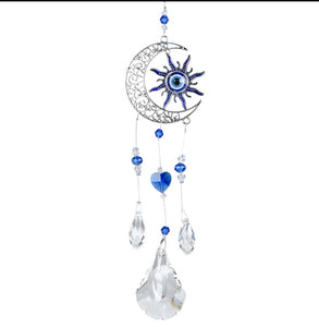 SUN & MOON EVIL EYE SUNCATCHER