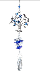 EVIL EYE TREE OF LIFE SUNCATCHER ORNAMENT