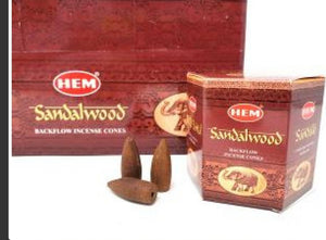 HEM BACKFLOW INCENSE CONES - 5 VARIETIES