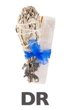 Load image into Gallery viewer, PALO SANTO, SAGE, AND SELENITE SMUDGE KIT w/ PENDANT
