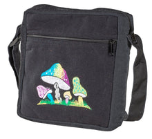 Load image into Gallery viewer, MUSHROOM MESSENGER BAG - BLACK
