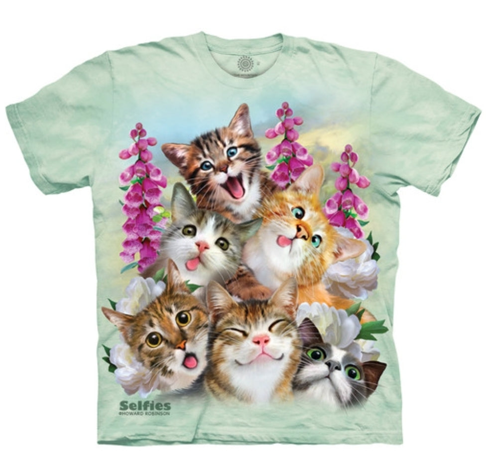 KITTEN SELFIE - KIDS T-SHIRT