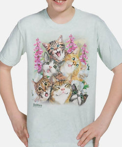 KITTEN SELFIE - KIDS T-SHIRT