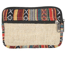 Load image into Gallery viewer, HEMP ZIPPER COIN PURSE WITH FRONT ZIPPER
