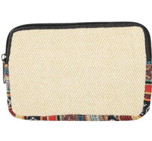 Load image into Gallery viewer, HEMP ZIPPER COIN PURSE WITH FRONT ZIPPER
