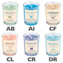 Load image into Gallery viewer, HERBAL INTENTIONS GLASS CANDLES - 10 VARIETIES
