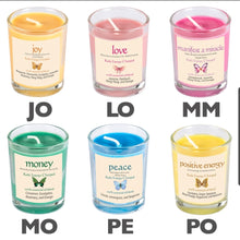 Load image into Gallery viewer, HERBAL INTENTIONS GLASS CANDLES - 10 VARIETIES
