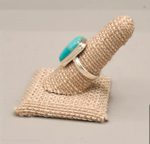 Load image into Gallery viewer, TURQUOISE RING- SIZE 8.5 - RECTANGLE
