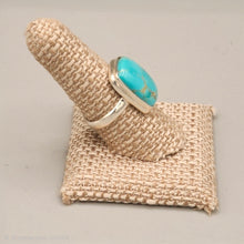 Load image into Gallery viewer, TURQUOISE RING- SIZE 8.5 - RECTANGLE
