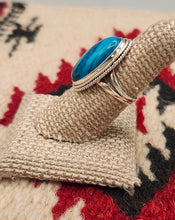 Load image into Gallery viewer, AZURITE RING - SIZE 6.5 - OVAL SHAPED
