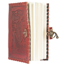 Load image into Gallery viewer, LEATHER LOCKING JOURNAL - DEATH TAROT
