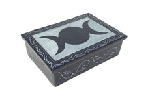 Load image into Gallery viewer, TRIPLE MOON SOAPSTONE BOX
