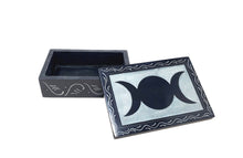 Load image into Gallery viewer, TRIPLE MOON SOAPSTONE BOX
