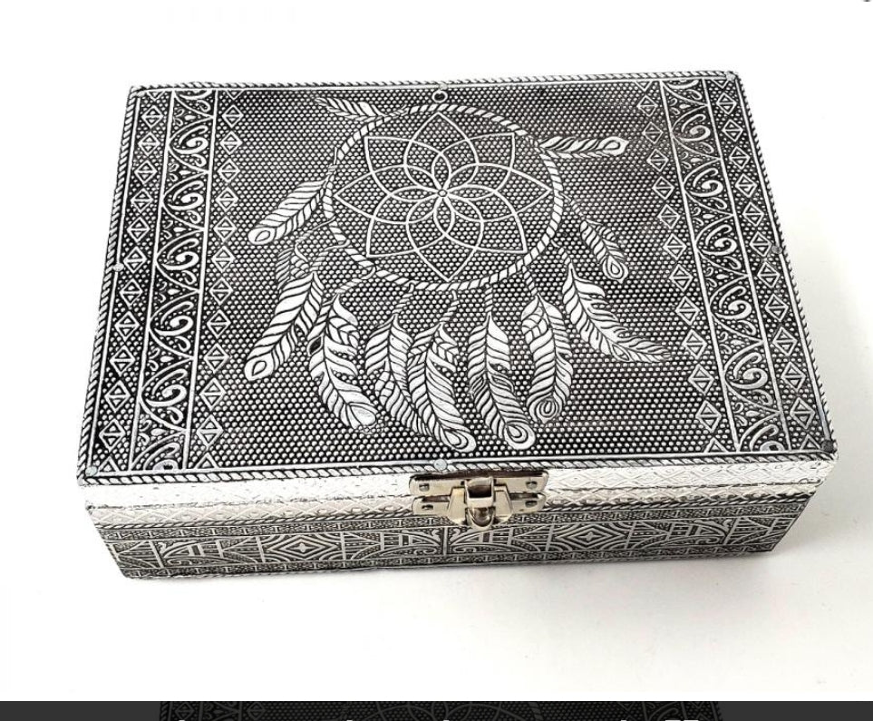 DREAMCATCHER SILVER METAL BOX