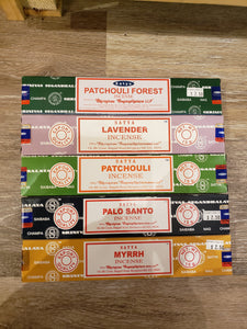 SATYA SERIES INCENSE STICKS - 26 SCENTS AVAILABLE