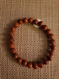 ENERGY BEADS BRACELET- 8 MM - GOLDSTONE