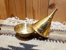 Load image into Gallery viewer, BRASS INCENSE CONE BURNER
