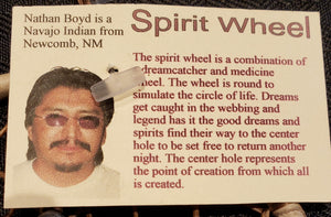 SPIRIT WHEEL- MEDICINE WHEEL - 8" Natural