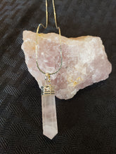 Load image into Gallery viewer, ROSE QUARTZ CRYSTAL POINT Necklace
