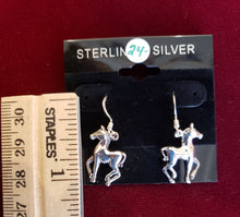 Load image into Gallery viewer, HORSE EARRINGS  - STERLING SILVER
