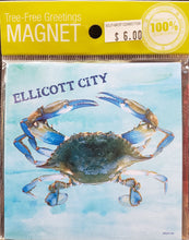 Load image into Gallery viewer, ELLICOTT CITY MAGNET - Maryland Crab
