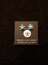 Load image into Gallery viewer, TURQUOISE TURTLE MINI POST Earrings

